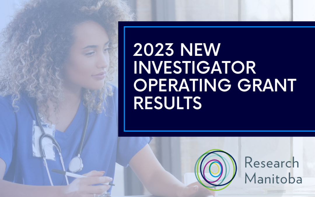 2023 New Investigator Operating Grant results